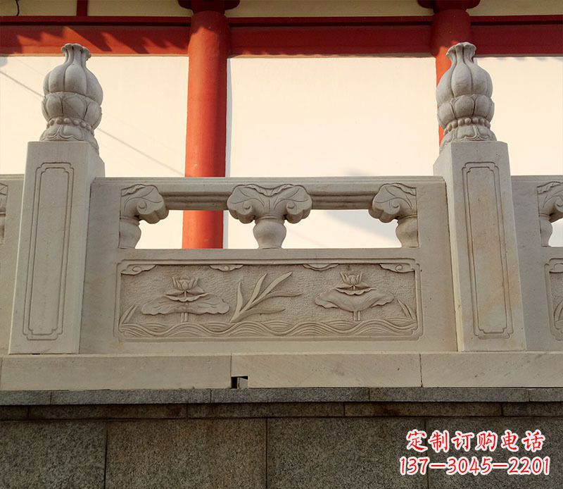 海南园林石浮雕栏板景观石雕 (2)