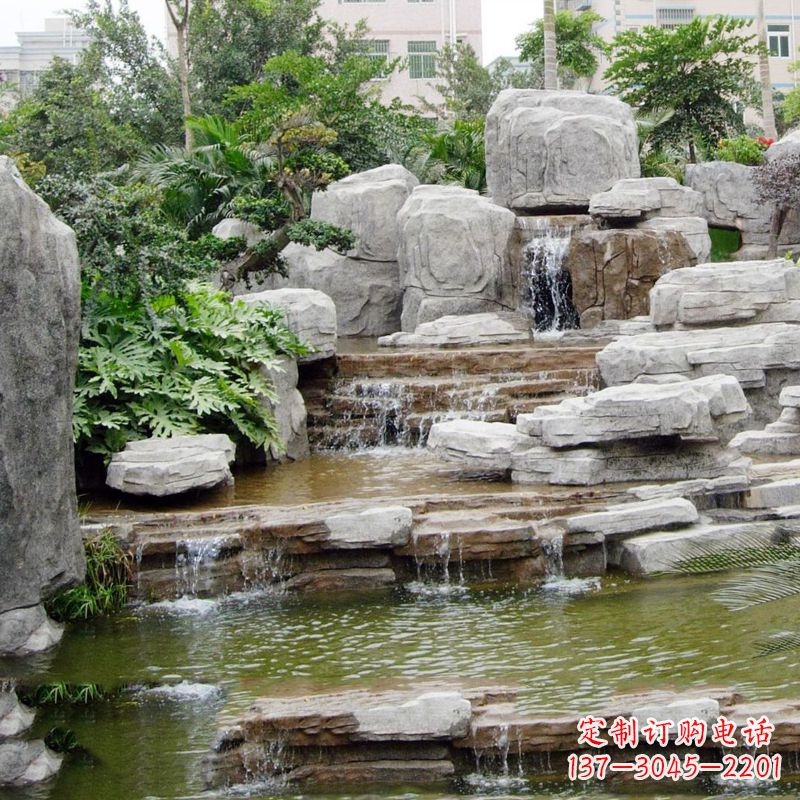 海南园林石头假山流水