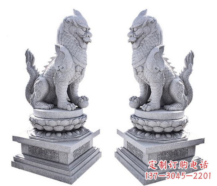 海南招财神兽麒麟石雕