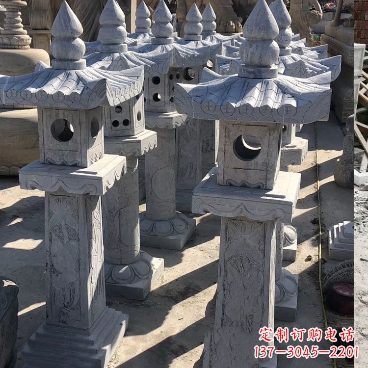 海南中式汉代石雕灯笼