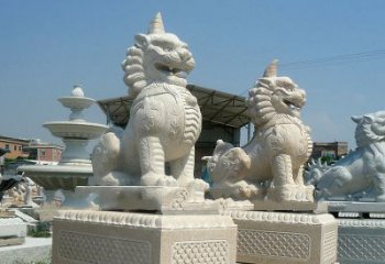 海南獬豸 石雕 独角兽-法院大门神兽雕塑