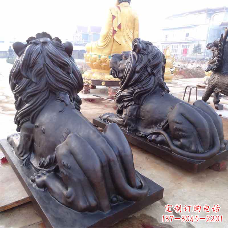 海南铸铜汇丰狮子