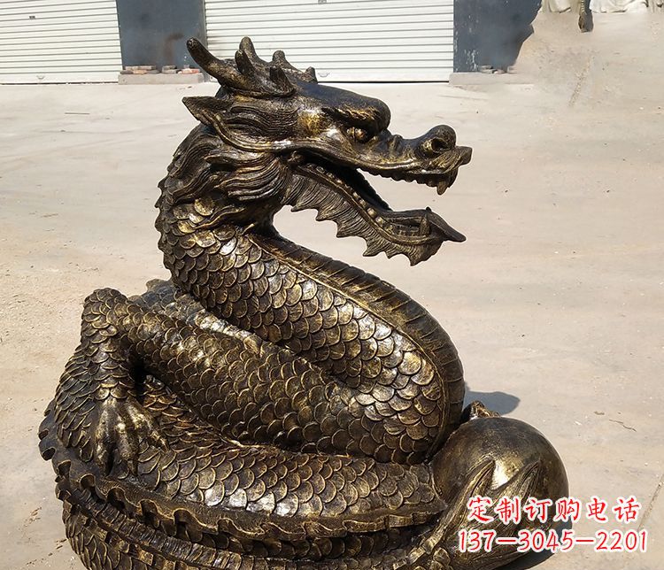 海南铸铜神龙雕塑
